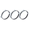 sourcing map 3 Pcs Split Ring Pipe Hanger, 200mm/7.9inch Adjustable Pipe Bracket Clamp Wall Ceiling Mount Pipe Strap Support for Plumbing Drainage Pipe Tube