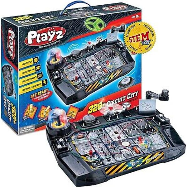 Playz Advanced Electrical Circuit Board Engineering Kit Kids 328+ STEM Science