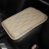 Leather Central Armrest Storage Box Mat Guard Cushion Decor Cover Accessories