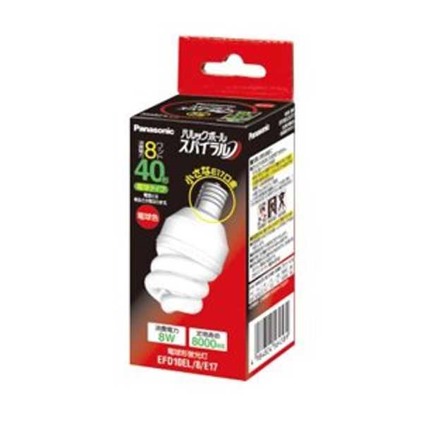 Panasonic EFD10EL8E17 Light Bulb Fluorescent (EFD) 40W (E17 Base)