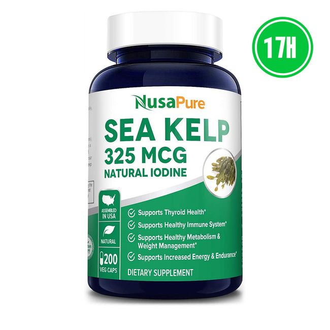 NusaPure Iodine Kelp Laminaria spp 200 capsules, 1ea, see product details