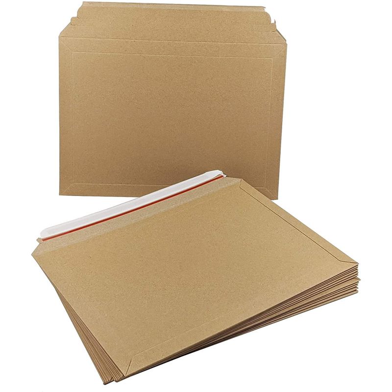 Kartonnen enveloppen/capaciteit boek mailers 234 mm x 334 mm (A4) 400 g/m² - door Greener Route - Peel and Seal, Rip and Strip Open - Stijve kaartenzak voor Royal Mail Grote Brieven