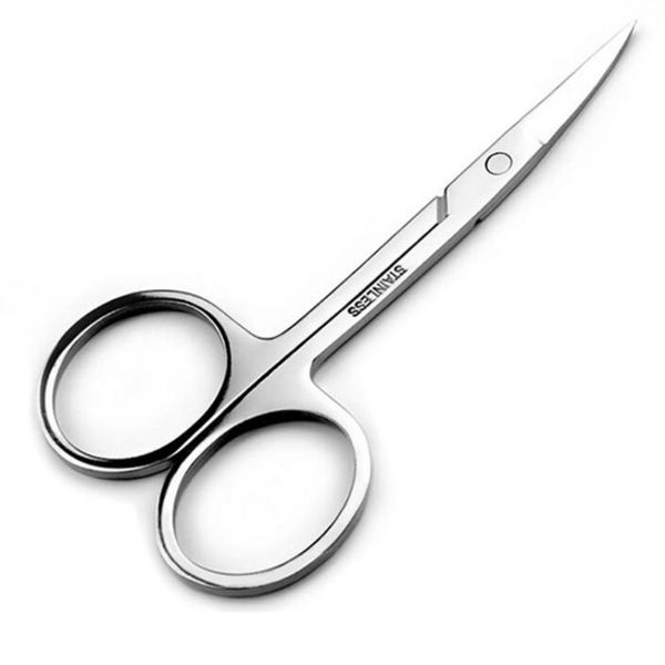 Professional Cuticle Scissors - FEITA Eyebrow Shaping Scissors Stainless Steel Cuticle Scissors for Nail, Eyebrows, Eyelash, Nose hair, Ear hair, Dry Skin (1 Pc)