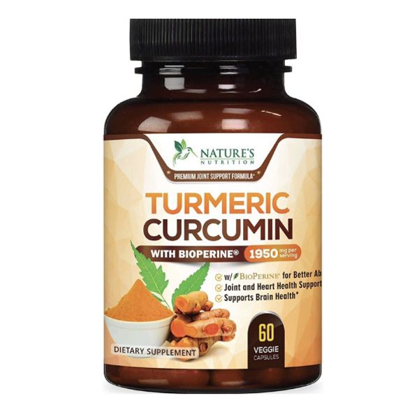 Capsulas De Curcumina De Curcuma Pastillas Con Pimienta Negra Bioperina Alivio *