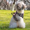 Pink Durable Reflective Pet Dog Harness w/ Handle No Pull for Confident Control