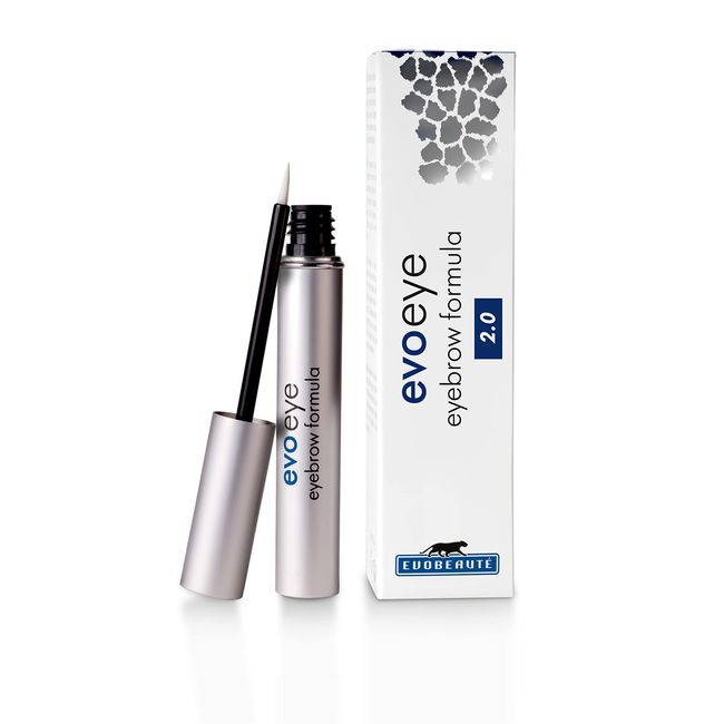 EVOBEAUTÉ evoeye Eyebrow Formula 2.0 6 ml I Augenbrauenserum für dichte Augenbrauen in 8-12 Wochen I Augenbrauen Serum mit natürlichem Booster