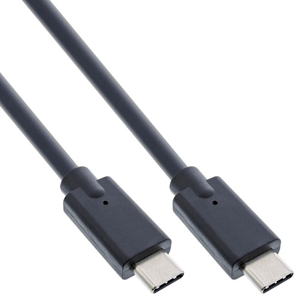 InLine® USB 3.2 Gen.2 Cable, USB Type-C Male/Male, Black, 1.5 m