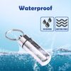 pengxiaomei 3 pcs Waterproof Aluminum Pill Box, Pocket Pill Case Silver Pill Holder Medicine Case Water Resistant Keychain Silver Pill Holder Pill Container for Outdoor Travel Camping
