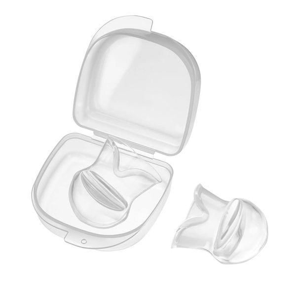 Anti Snoring Devices -2 Pack Effective Anti Snore Tongue Retainer, Cleanable Snoring Solution for Men/Women