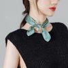 Merdia Scarf Clip with Created Crystal - Blue, 16g