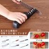 Top Shine Folding Knife Sharpener, Diamond Roll Sharpener, Compact Sharpener, 3 Levels, Lightweight, Convenient, Coarse/Medium Sharpening/Finishing Sharpening, Black