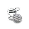 Dental Orthodontic Braces Bondable Lingual Buttons With Traction Hooks,10pcs/Pack, Mesh Base (5 Packs)