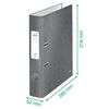 Leitz A4 Lever Arch File, Black, 50 mm spine width, WOW Range, 10060095
