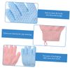 minkissy 4 Pcs Bath Scrub Gloves Body Scrubber Body Hand Glow Type Wash Spa Shower Mitts for Hands Body Dead Skin Remover Body Wash Hand Mitts Bath Towel Shower Tub