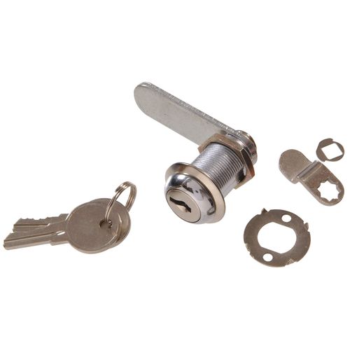 Hardware Essentials 852235 Keyed Door and Utility Cam Door Locks Chrome 3/4"