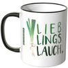 JUNIWORDS Tasse - Wähle eine Farbe - "Lieblingslauch" - Grün