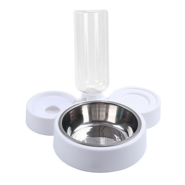 Stainless Steel Automatic Pet Water Dispenser - White