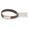 Infinity Love Valentine Engraved Personalised Leather Luggage Tag