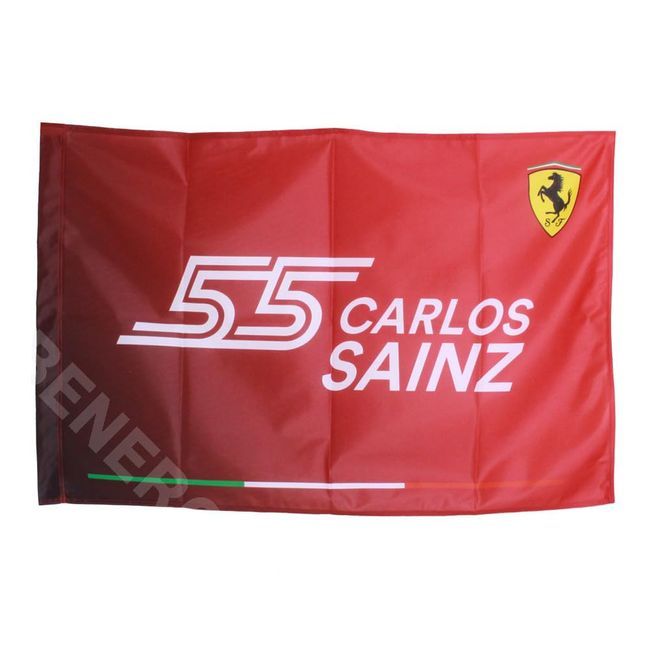 Scuderia Ferrari Carlos Sainz Flagge – Rot – 60x90 CM