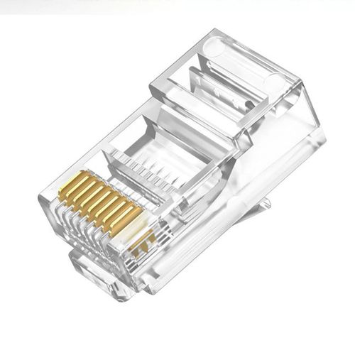 [Set of 30] RJ45 Cat6 LAN Connector LAN Connector 8P8C UTP Cat6A Compatible LAN Cable Plug Crystal Head