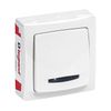 Legrand Push Switch Surface-Mounted White, LEG97610, 6.0 amps, ON-OFF