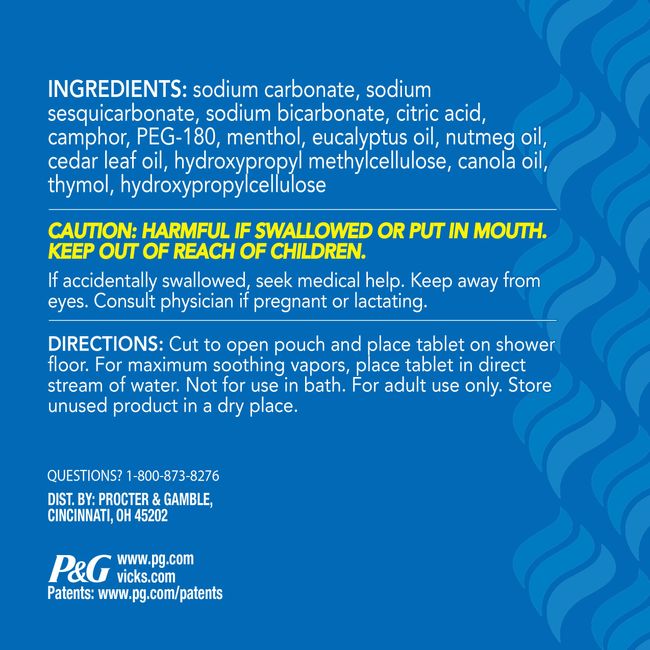 Vicks Vapor Shower Soothers