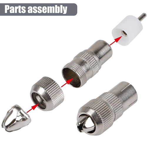 GRVICH 10 PCS TV Aerial Connectors, 4 Male & 4 Female, 2 Female to Female TV Aerial Coaxial Couplers, TV Aerial Coaxial Cable Connectors Adaptor, Coaxial TV Aerial Connectors, for RF Cable