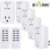 BN-LINK Wireless Remote Control Outlet Plugs with 2 remotes and 5 sockets Indoor