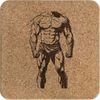 'Strongman Body' Square Cork Trivet/Pot Stand (TR00027186)