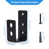 2 x 4 Windspeed Barricade Brackets - Heavy Duty Door Security Holder - Black