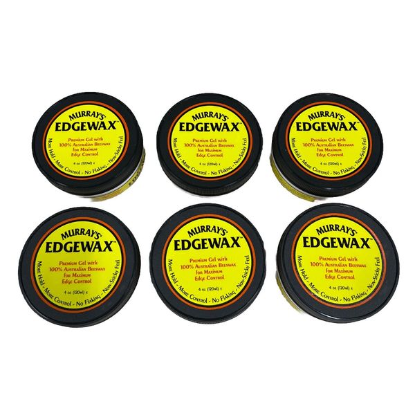 (6 PACK) Murray's EDGEWAX Premium Gel w/ Australian Beeswax 4 Oz