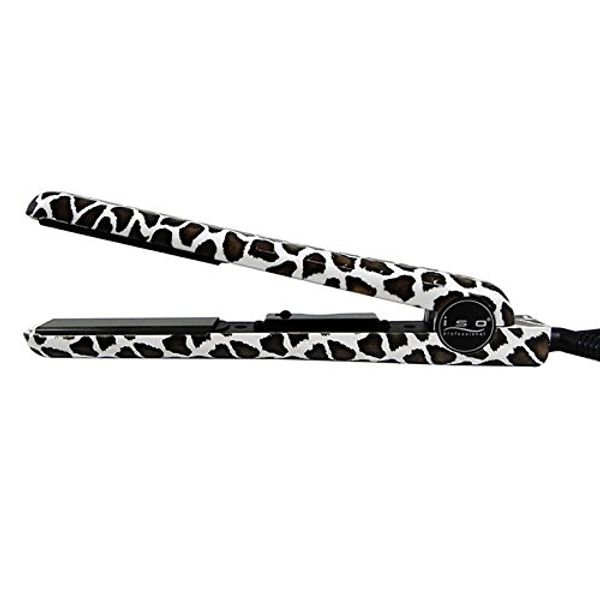 Iso Beauty Spectrum Pro Limited Animal 1.25 Inch Ceramic Plates Hair Straightener Flat Iron (Giraffe)