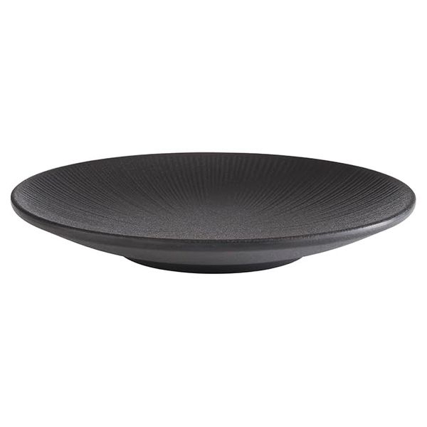 APS Nero 85063 Plate Diameter 21 cm Height 3 cm Melamine Black