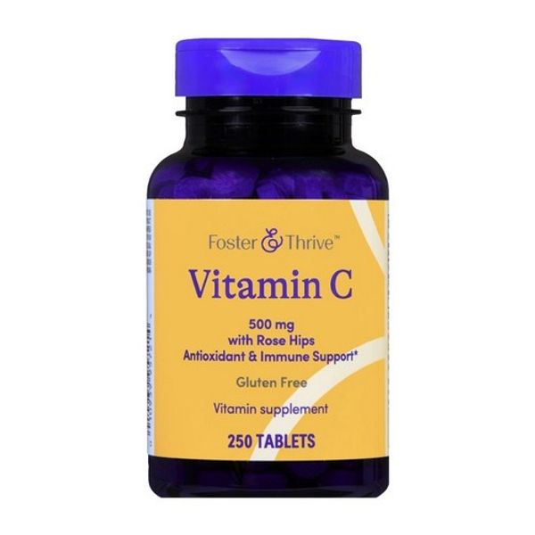 Vitamin C With Rose Hips 250 Tabs 500 Mg