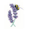 Heritage Crafts Peter Underhill Cross Stitch Kit - Lavender Bee (Aida)