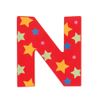 Bigjigs Toys Star Letter N (Red)