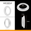 LEDSone E27 Screw Lampshade Lamp Light Shade Collar Ring Adapter retaining Black, White (White, 5 Pack)