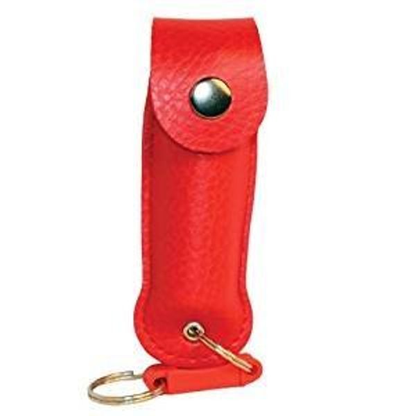 Wildfire 1/2 oz leatherette holster and Quick Release Key Chain red