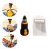 Cunyuer 10Pcs Mini Hand Drill Manual Bits, 0.8‑3.0mm Micro Mini Portable Tool Set Small Hand Drill