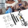Multi Colors Luminated D pad Thumbstick Trigger Home Face Buttons for PS5 Controller, DTF LED Kit ABS Action Buttons & Dpad & Analog Stick Replacement Kit for PS5 Controller