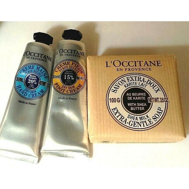 L'Occitane 3 p Set Shea Butter Favorites Collection New