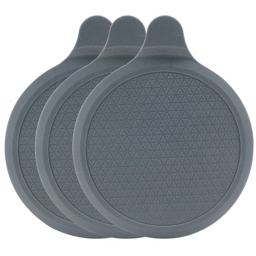 Auvotuis 5.9" Shower Drain Plug, Rubber Drain Cover, Gray Bathtub Drain Plug, Bathtub Drain Cover, Bathroom Sink Drain Cover, Kitchen Sink Drain Stopper (3 Pack)