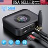 Bluetooth 5.2 Receiver Wireless 3.5mm Jack AUX to 2 RCA Audio Stereo Adapter NEW