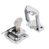 sourcingmap Toolbox Jewelry Box Toggle Latches Catch Hasp Lock Silver Tone 2pcs w Keys