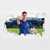 Chelsea Wall Sticker - Palmer 24/25 Broken Wall (90cm Width x 50cm Height)