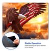 Customized Square Gaming Office Computer Mouse Pad, American Flag Eagle Anti Slip Rubber Desktop Mouse Pad