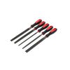GEDORE RED File set tri.+sq.+flat+rnd+half-rnd 5pcs