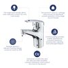 Eridanus, Bathroom Sink Faucet Chrome
