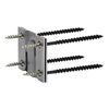 1 Pair Interlocking Flush Mount Z Clips with Mounting Screws for Headboard Frame