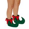 Santas Helper Jester Peter Pan Elf Pixie Costume Slipper Boots Shoes Bells Xmas